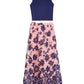 Sequin Hearts Big Girl's 2 Pc Floral Print Dress Set Blue Size 7