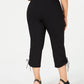 JM Collection Women's Capri Pants Black Size Petite Small