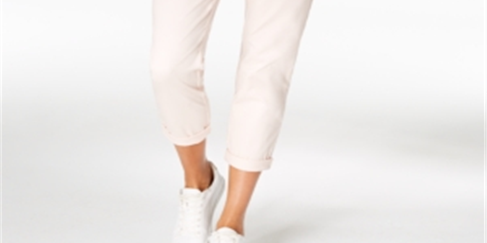 Maison Jules Women's Straight Leg Pants -Pink  Size 10