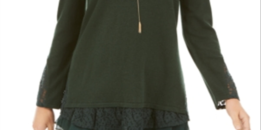 Style & Co Women's Layered Look Tunic Green Size XXL