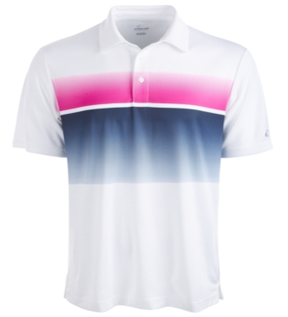 Attack Life Men's Fitness Workout Polo Shirt White Size M
