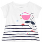 First Impressions Baby Girl's Pelican Graphic T-Shirt White Size 24 MOS