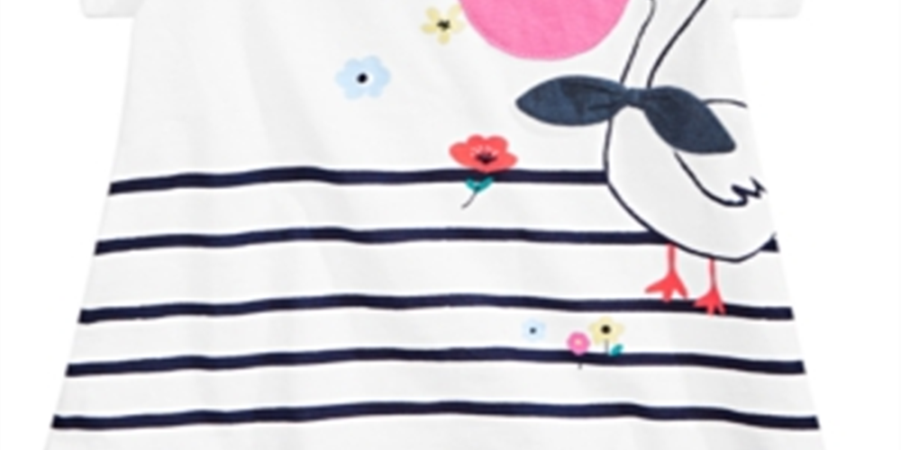 First Impressions Baby Girl's Pelican Graphic T-Shirt White Size 24 MOS