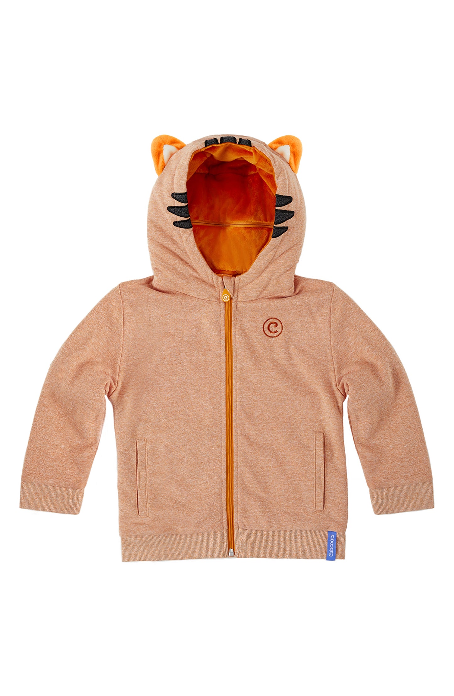 Cubcoats Toddler Tomo 2-in-1 Stuffed Animal Hoodie Orange Size 2T