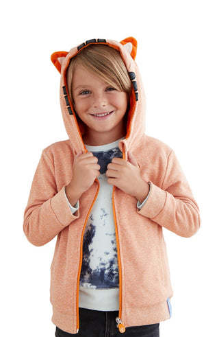 Cubcoats Toddler Tomo 2-in-1 Stuffed Animal Hoodie Orange Size 2T