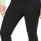 Charter Club Women's Twill Tummy Control Cropped Pants Black Size 14