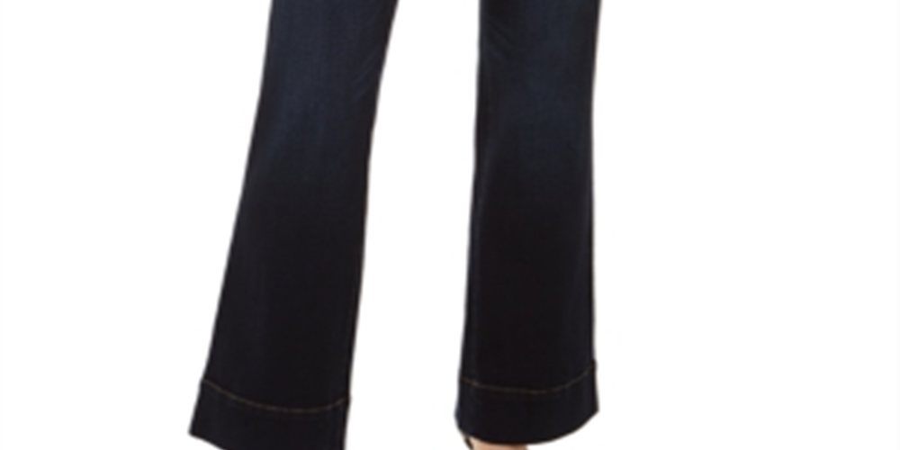 Inc International Concepts Women's High-Rise Sailor Trouser Jeans Blue Size 12