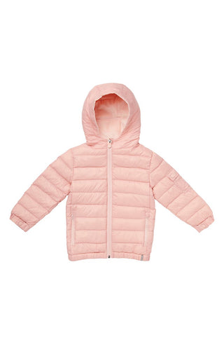 Cubcoats Girl's  Kali 2-in-1 Stuffed Animal & Hooded Down Jacket Pink