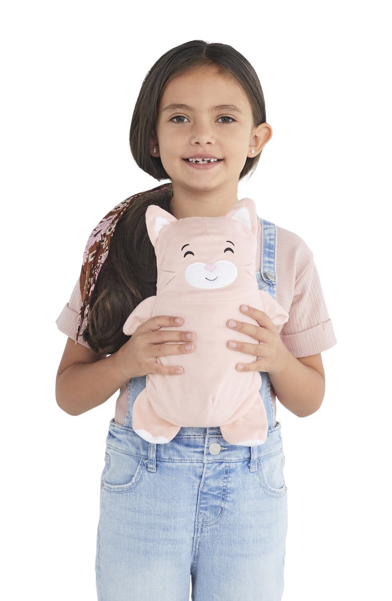 Cubcoats Girl's  Kali 2-in-1 Stuffed Animal & Hooded Down Jacket Pink