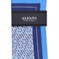 Alfani Men's Geometric Silk Pocket Square  Navy One Size