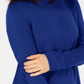 Karen Scott Women's Solid Curved Hem Tunic Blue Size Small