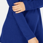 Karen Scott Women's Solid Curved Hem Tunic Blue Size Small