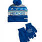 Dc Comics Little & Big Boy's 2 Pc Justice League Hat & Gloves Set Blue One Size