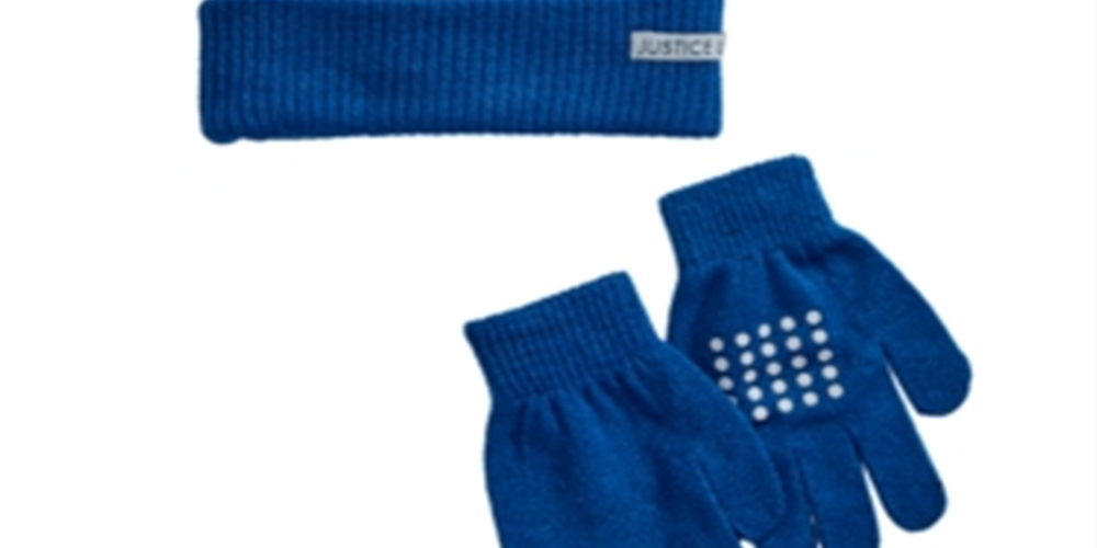 Dc Comics Little & Big Boy's 2 Pc Justice League Hat & Gloves Set Blue One Size