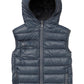 Cubcoats Boys Pimm The Puppy 2 in 1 Transforming Down Vest Hoodie & Soft Plushie Grey