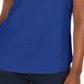 Karen Scott Women's Solid Collared Polo Top Blue Size Small