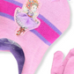 Fancy Nancy Girl's Beanie & Mittens Set Pink Size Regular