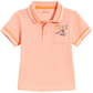 First Impressions Baby Boy's Beach Pocket Cotton Polo Shirt Orange- Size 24 M