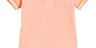 First Impressions Baby Boy's Beach Pocket Cotton Polo Shirt Orange- Size 24 M