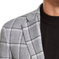 Tallia Men's Slim Fit Plaid Sport Coat Black Size 42R
