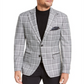 Tallia Men's Slim Fit Plaid Sport Coat Black Size 42R