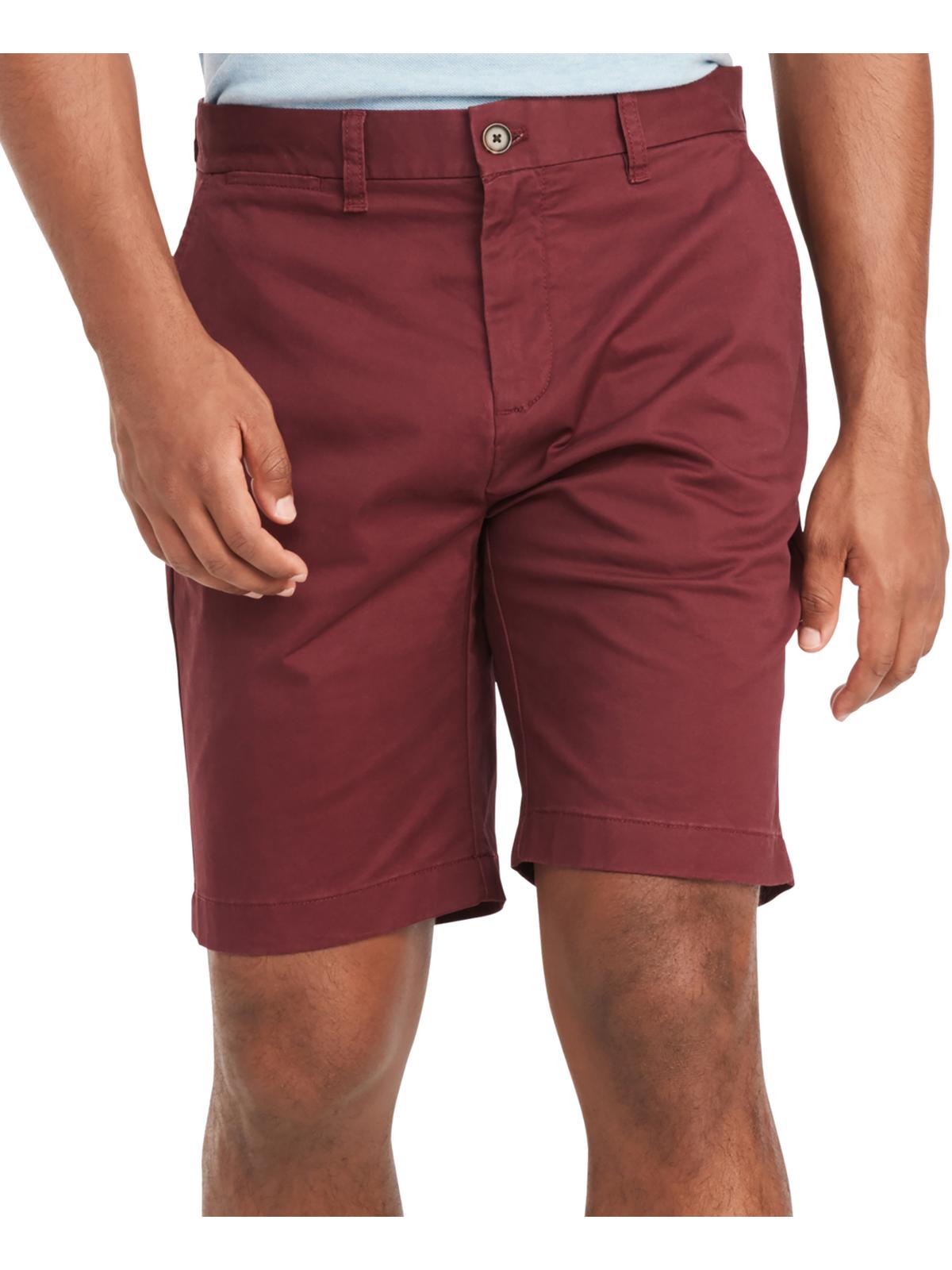 Tommy Hilfiger Men's the Flex Classic Short Wine  Size 9