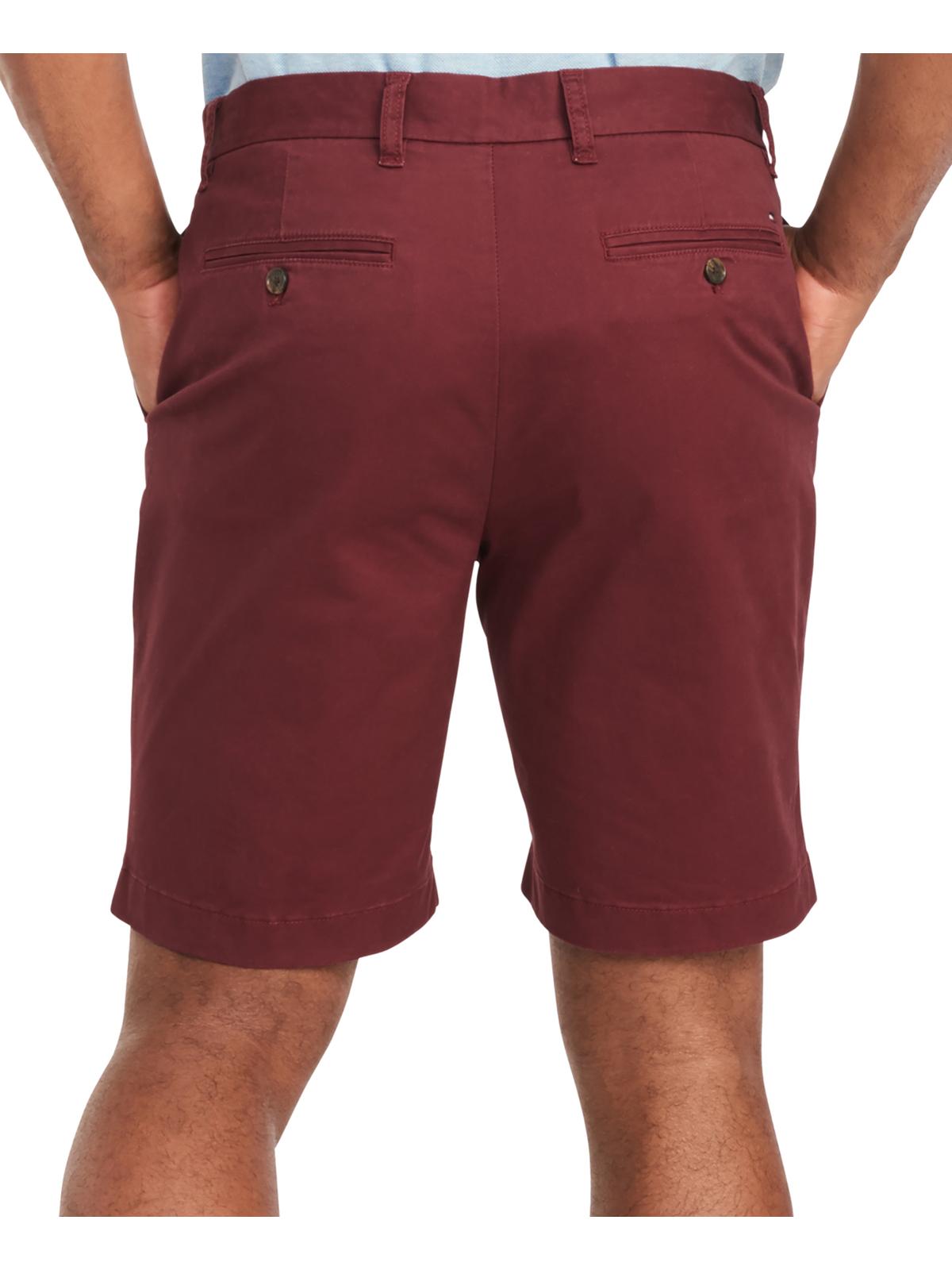 Tommy Hilfiger Men's the Flex Classic Short Wine  Size 9