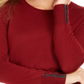 Charter Club Women's Merino Wool Button Cuff Crewneck Sweater Red Size 2XL