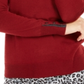 Charter Club Women's Merino Wool Button Cuff Crewneck Sweater Red Size 2XL