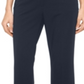 Alfani Women's Curvy Fit High Rise Straight Leg Pants Blue Size 6