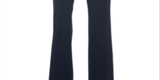 Alfani Women's Curvy Fit High Rise Straight Leg Pants Blue Size 6