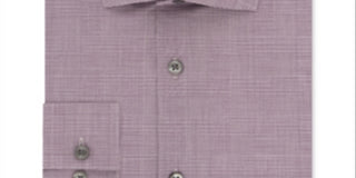 Calvin Klein Men's Performance Stretch Print Dress Shirt Dark Red Size 16X32-33