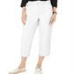 Charter Club Women's Cropped Twill Pants White Size 14