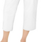 Charter Club Women's Cropped Twill Pants White Size 14