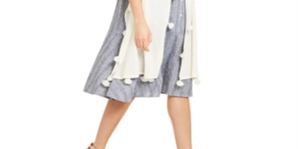 Charter Club Women's Cashmere Tasseled Scarf White One Size