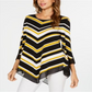 Alfani Women's Striped V Hem Top Yellow Size Petite M