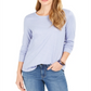 Style & Co Women's Speckled Shimmer Top Blue Size XL