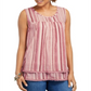 Style & Co Women's Mesh Sleeveless Tank Top Purple Size Small