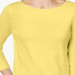 Charter Club Women's Pima Cotton Button Shoulder Top Yellow Size Petite XL