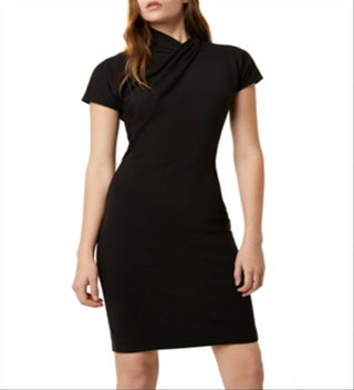 French Connection Women's Short Sleeve Raakel Jersey Dress Red Size 12