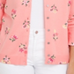 Karen Scott Women's Floral Print Cardigan Pink Size Large