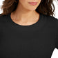 Style & Co Women's Textured Knitted Printed Long Sleeve Scoop Neck T-Shirt Sweater Black Size Petite