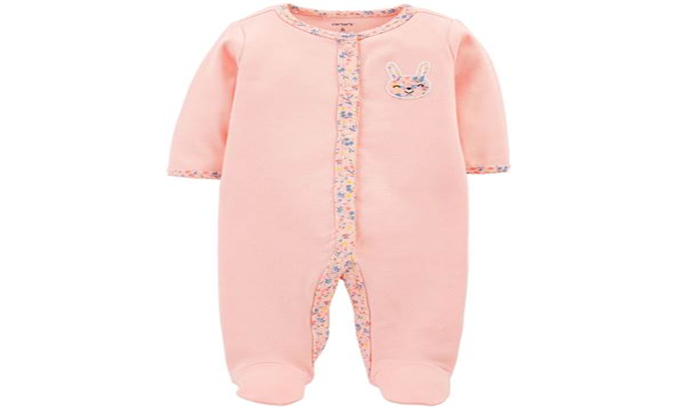 Carter's Baby Girls' Footie Sleep N Play Pink Bunny Size 6 Months