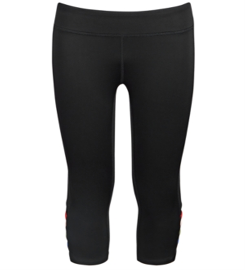 Ideology Big Girl's Cage Capri Leggings Black Size XL