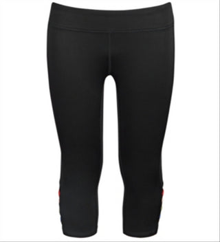 Ideology Big Girl's Cage Capri Leggings Black Size XL