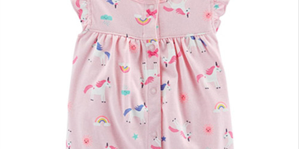 Carter's Baby Girl's Creeper Pink Size 9 MOS