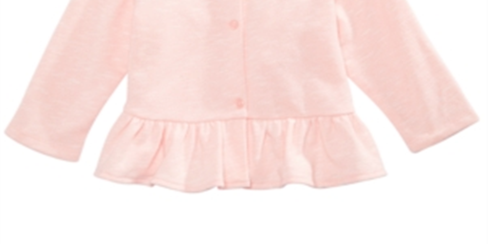 First Impressions Baby Girl's Peplum Hem Cardigan Pink Size Newborn