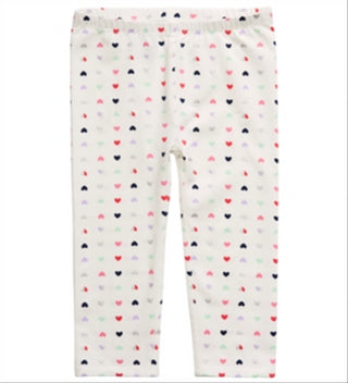 First Impressions Toddler Girl's Heart Print Leggings White Size 3 T