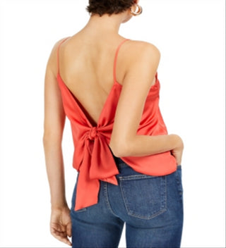Bar III Women's Reversible Bow Camisole Orange Size Small