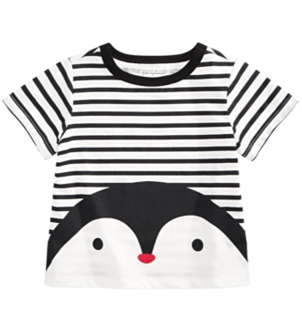 First Impressions Baby Boy's Cotton Striped Penguin T-Shirt White Size 12M